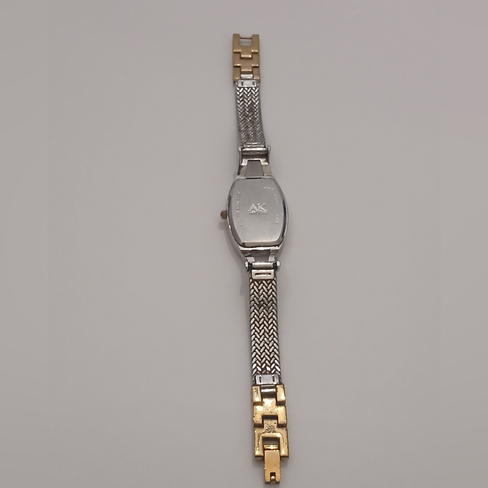 Anne Klein Gold-Tone Mesh Bracelet WatchVintage 90's Classic Diamond - Picture 9 of 12